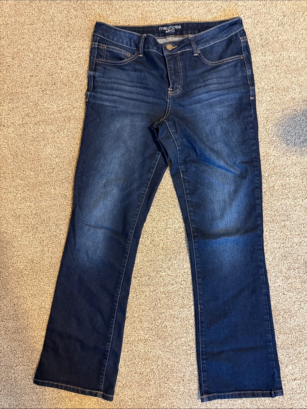 Maurices Dark Blue Straight Leg Jeans